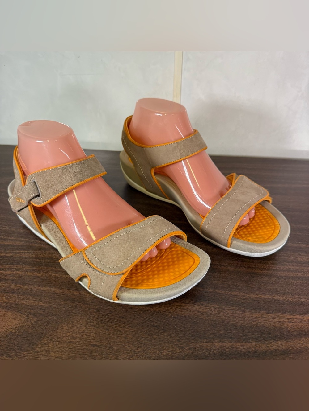 DANSKO Kami Dress Sandals Mocha/Citrus Suede Size EU 41  US. 11-11.5 Beach Vaca